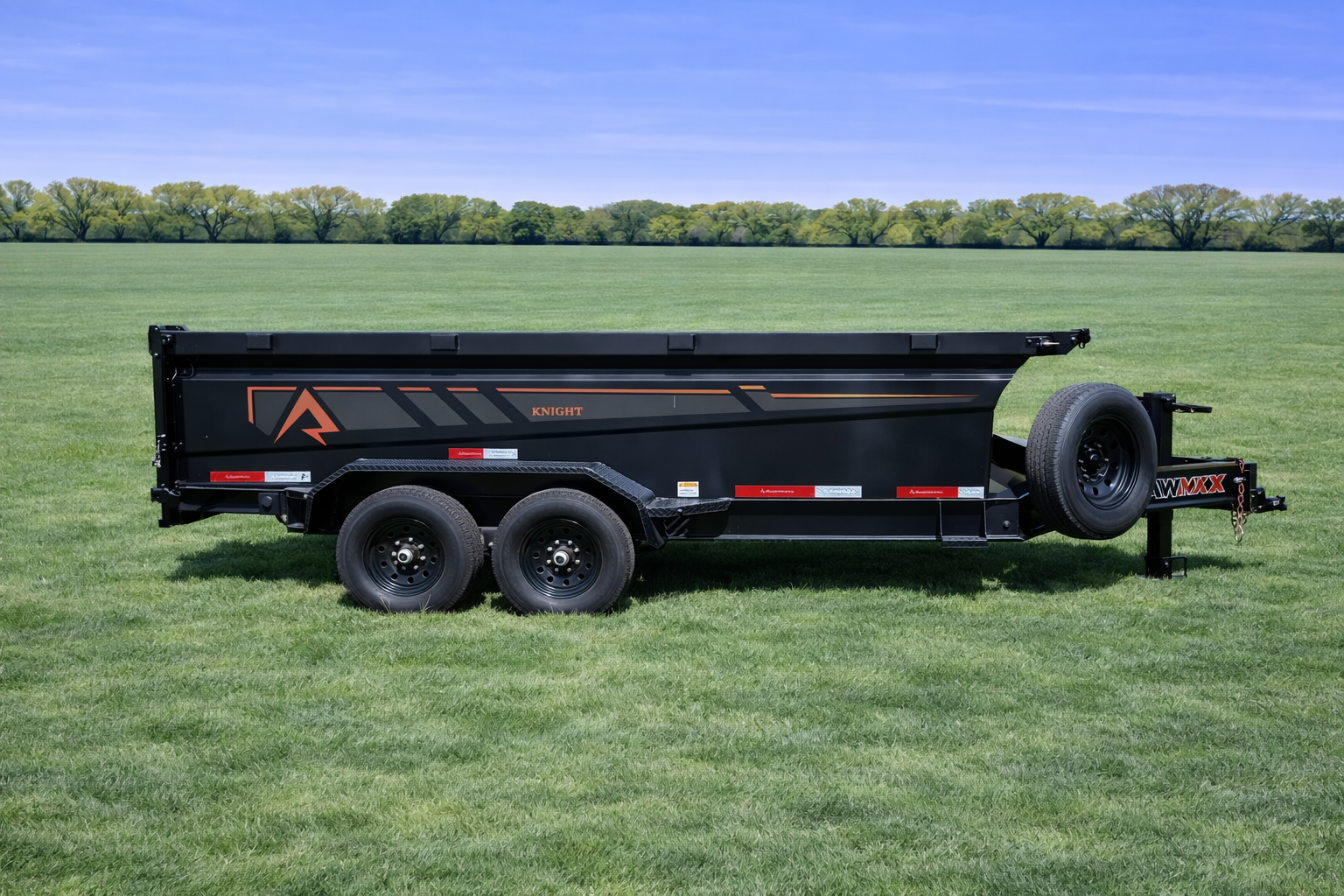14ft RawMaxx dump trailer for rent in Springfield MO — In Tow Trailer Rental